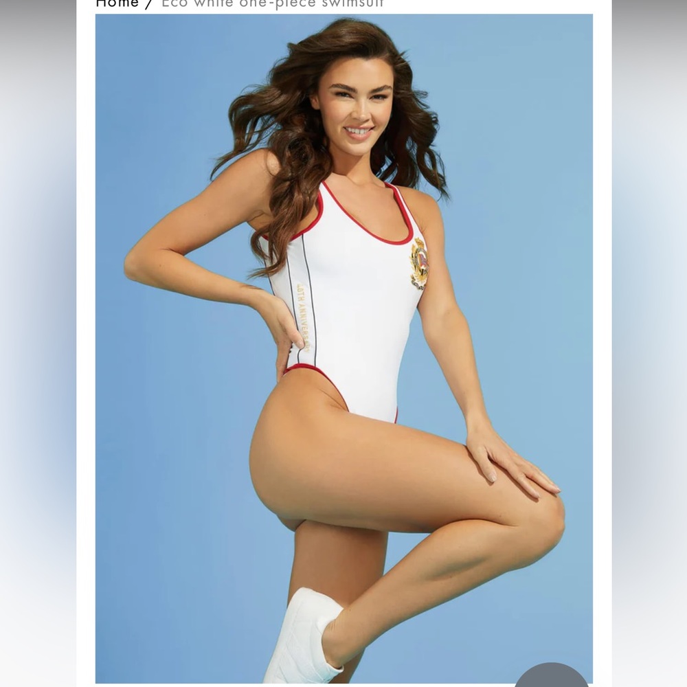 GUESS Baywatch Style One Piece Swimsuit L NWT - Picture 1 of 9